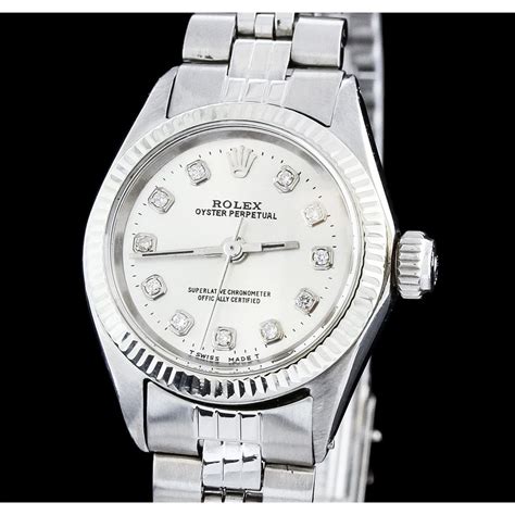 stainless steel rolex watch women|vintage Rolex datejust stainless steel.